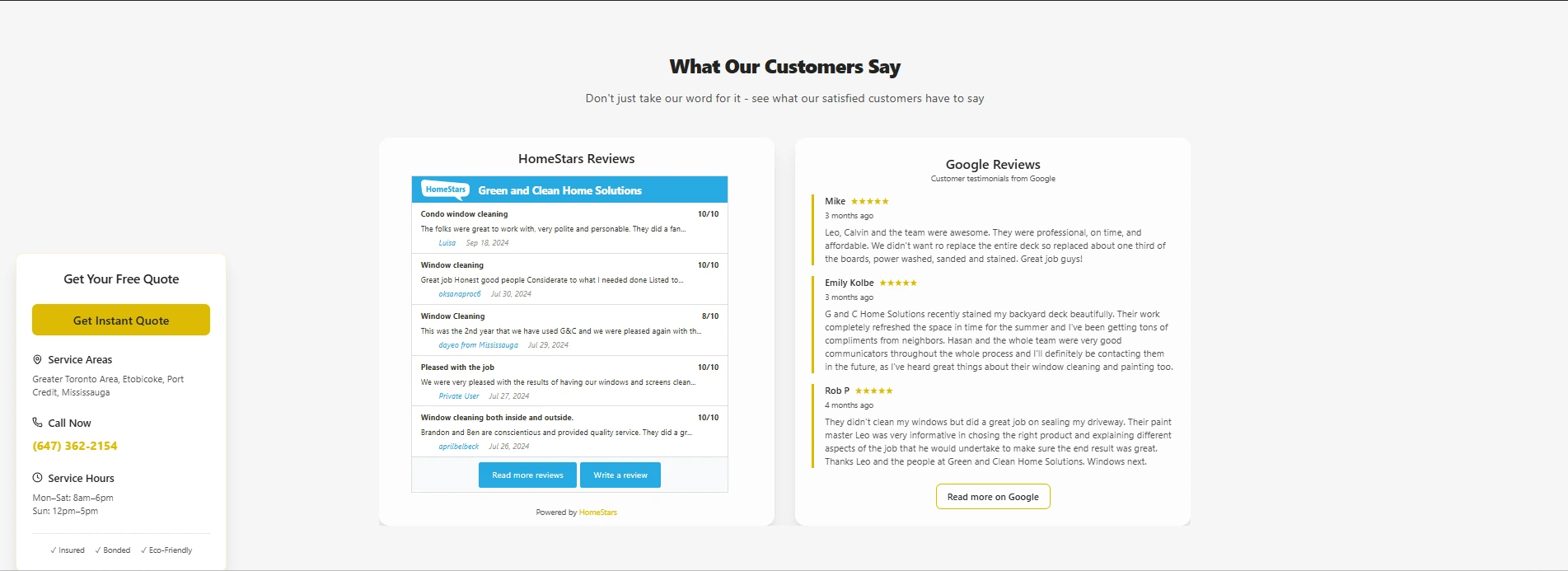 In-House Live Reviews